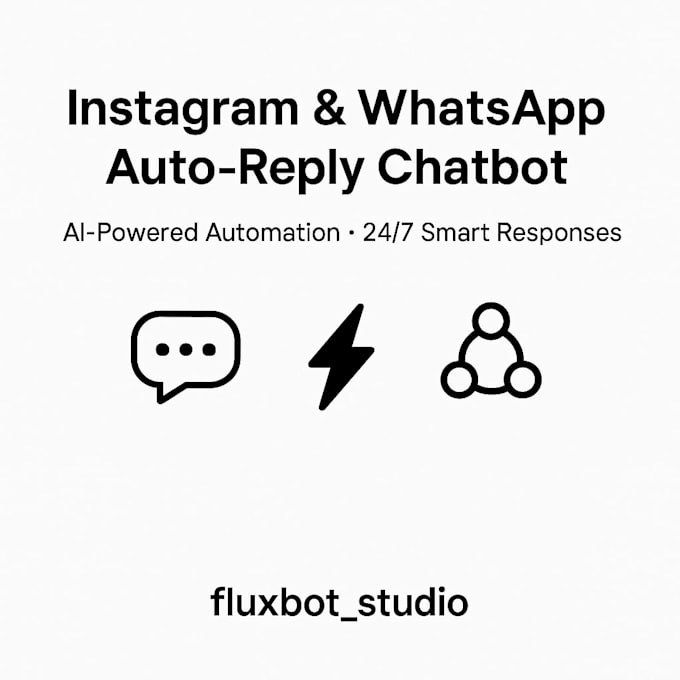 create ai auto reply chatbot for instagram and whatsapp automation