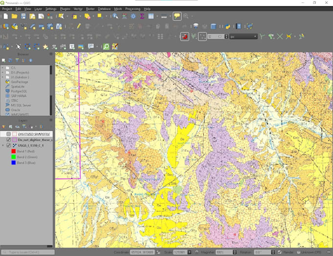 digitize geology maps with high accuracy using qgis