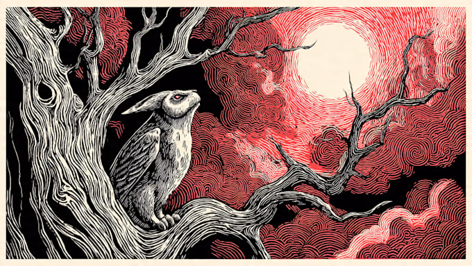 create a linocut illustration