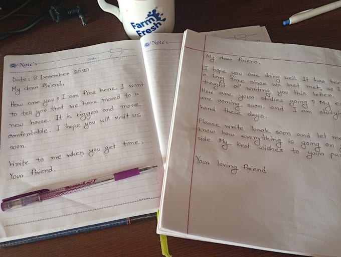 write handwriting assignments and rewrite all paper typing work