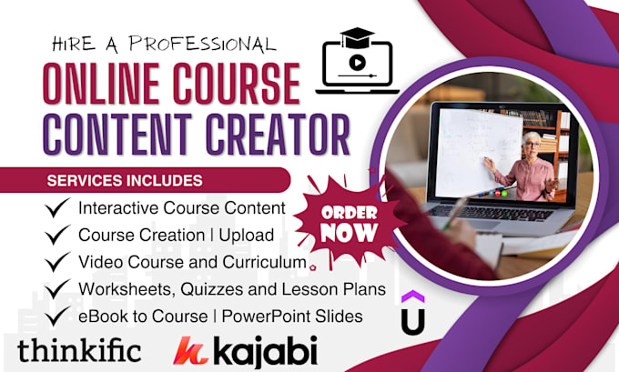 create online course content, ebook writer, ghostwriter, course upload, PPT