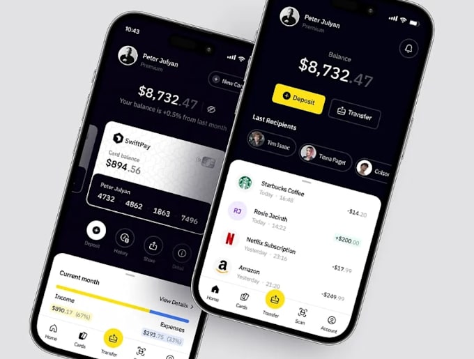 develop advanced financial accounting app, crownfunding app, insurance app