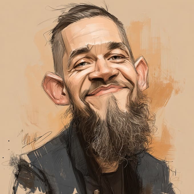 create artistic cartoon caricatures with portrait style