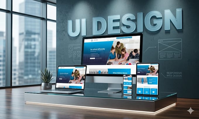 design a high converting landing page UI in figma