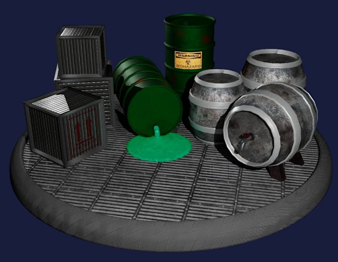 create 3d props and environments