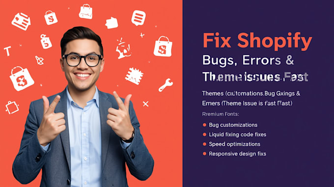fix shopify bugs, errors, issues and theme issues quickly