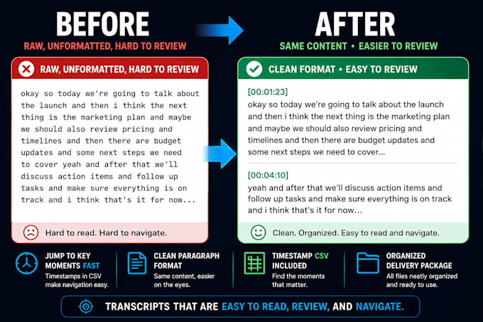 transcribe audio or video with timestamps