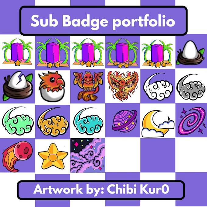 create themed sub badges for you