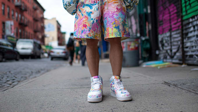 create streetwear shorts design