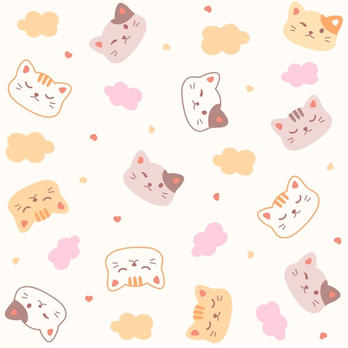 draw cute, seamless baby patterns