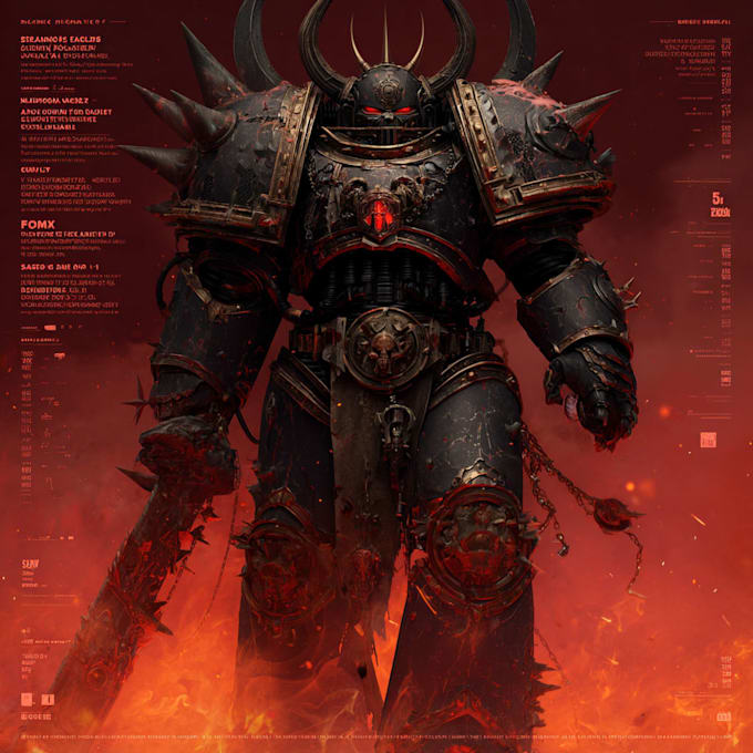 made a warhammer 40k character depending on your concept