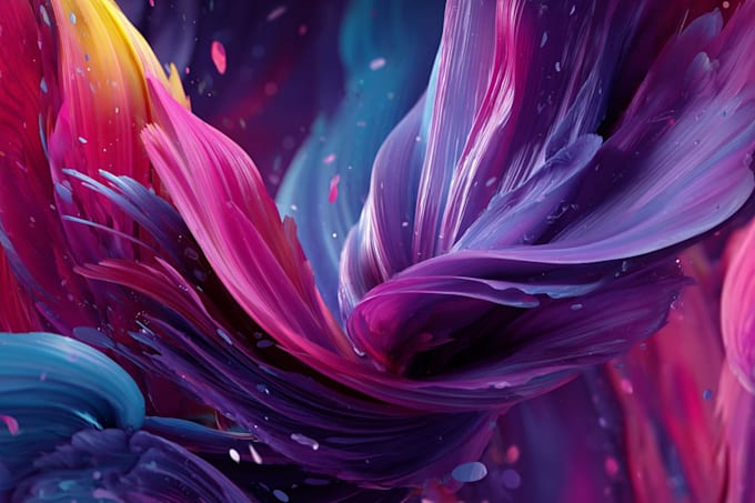 paint expressive colorful abstract portraits