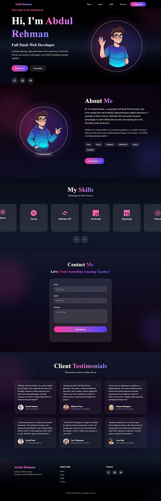 your senior front end developer backend website development full stack developer