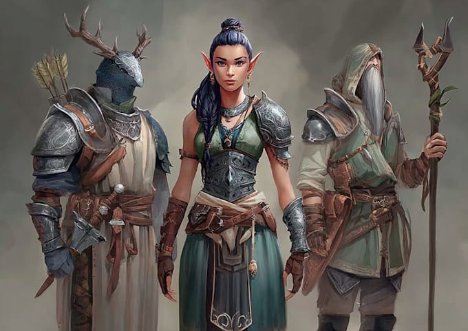 design professional fantasy rpg characters for games