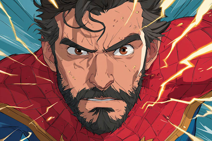 create marvel superhero comic book illlustration page comic stripe graphic novel