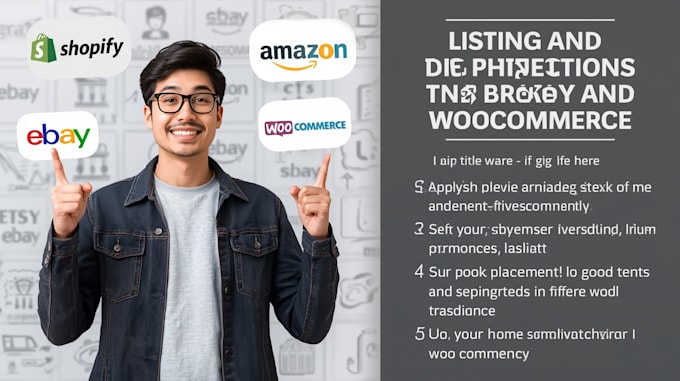 list and optimize products on shopify amazon ebay etsay and wocommerce