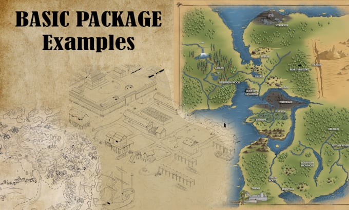 illustrate 2d maps for your game, book, project