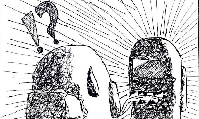 create manga inspired pen and ink art tattoo