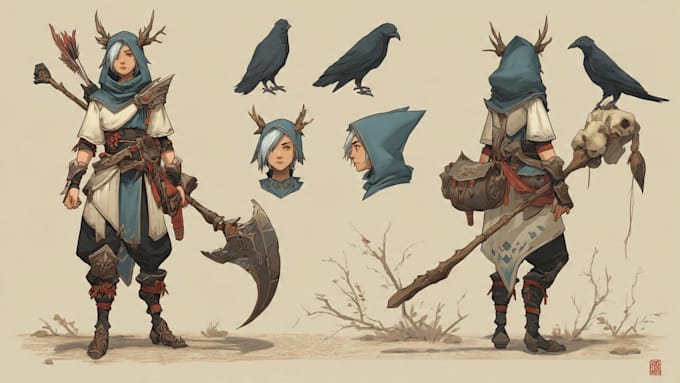 character concept art and character design
