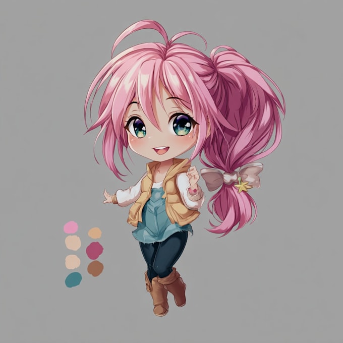 draw cute chibi art for you