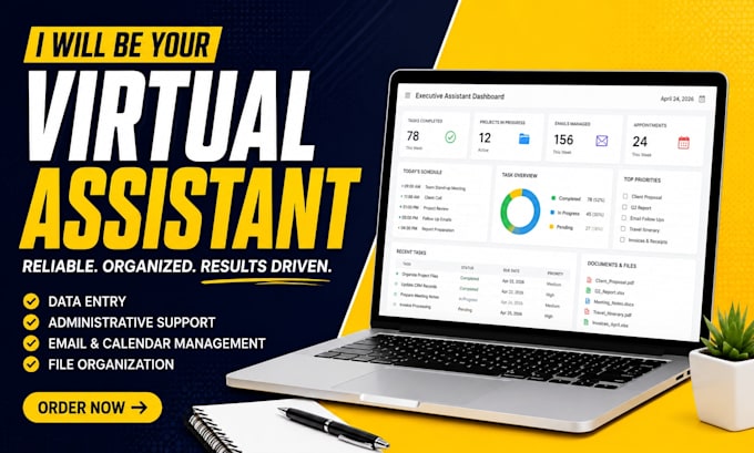 be your administrative virtual assistant and admin support