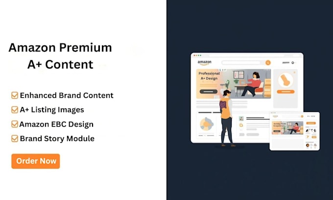 design amazon a plus content, premium a plus images and also content for amazon