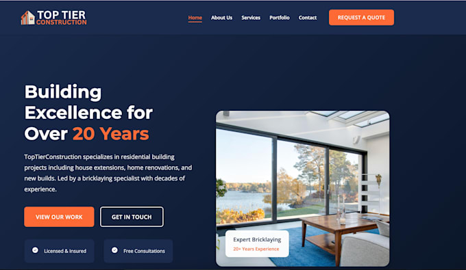 build modern responsive website design and development