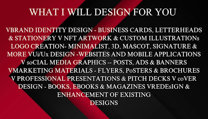 create proffesional grafic designer with amazing ideas