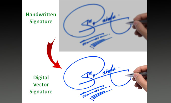 clean and remove background from your blurry signature