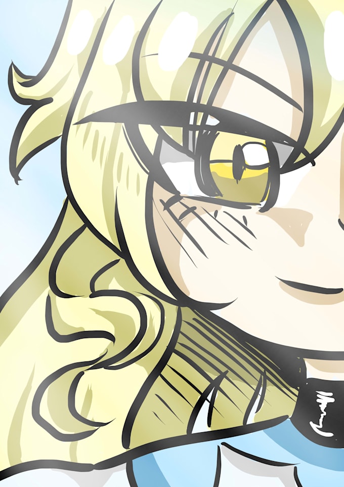 Draw your oc in a unique art style by Hiroik | Fiverr