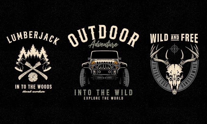 create outdoor vintage logo design