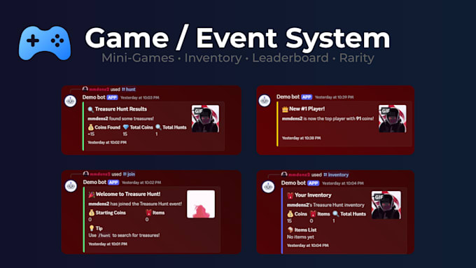 build a professional custom discord bot or automation system