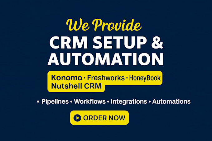 setup your kommo crm, keap, freshworks, chatgpt seo,chatbot,