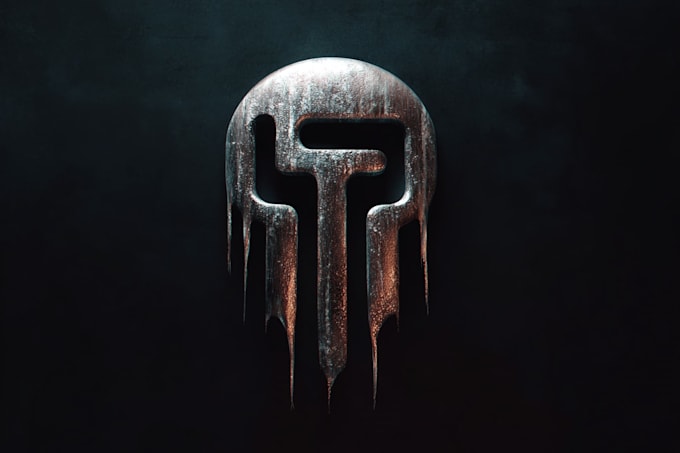 draw unique fantasy cyberpunk logo for
