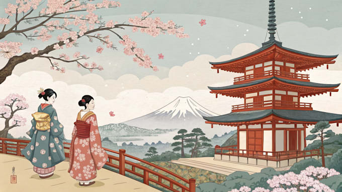 anime japanese old style design