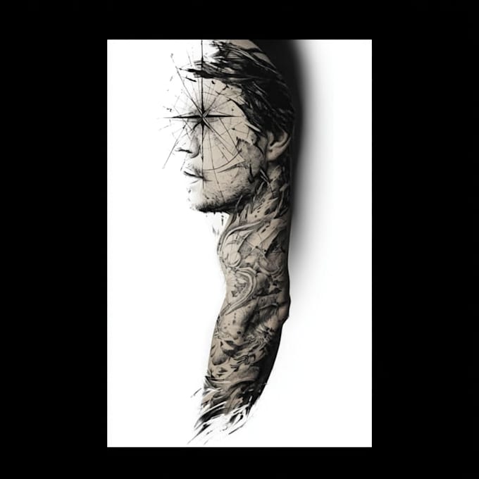 high end dotwork tattoo design for you