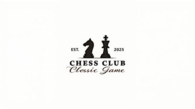 design outstanding chess club logo