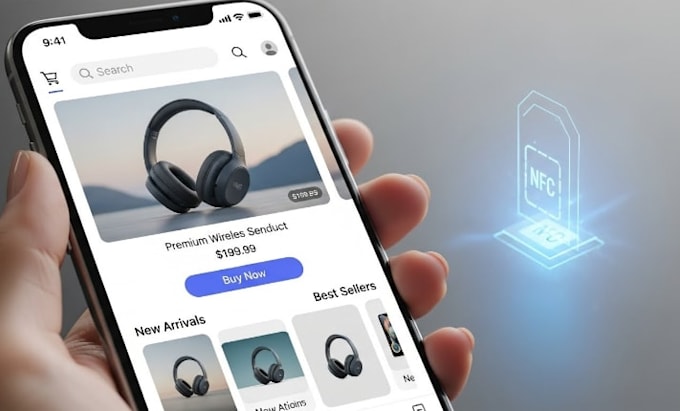 make an nfc app with an ecommerce store