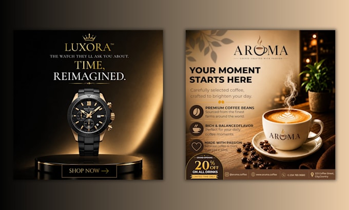 meta ads static picture and creative design in 12h