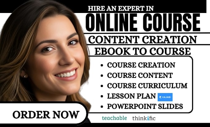 create ebook online course content course curriculum lesson plan course creation