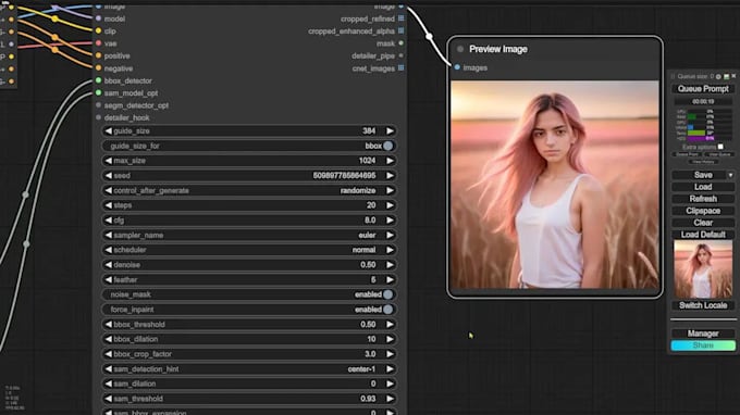 create comfyui workflows and fine tune stable diffusion for your ai projects