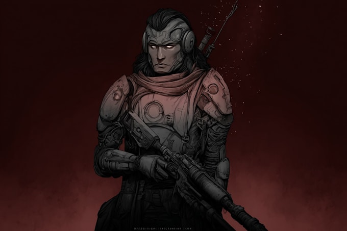 doyour sci fi and star wars character art illustration