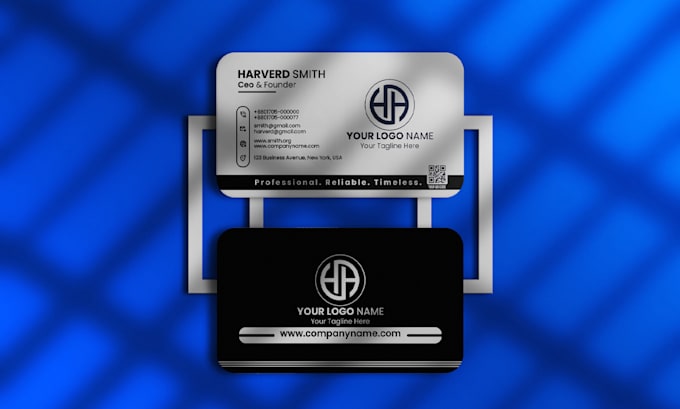 create a clean and unique minimalist business card