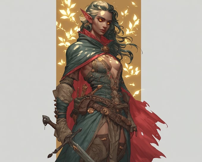 dnd character art and dnd character art