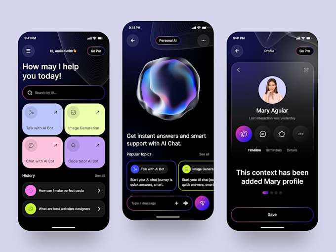 develop ai website, ai app and custom ai chatbot
