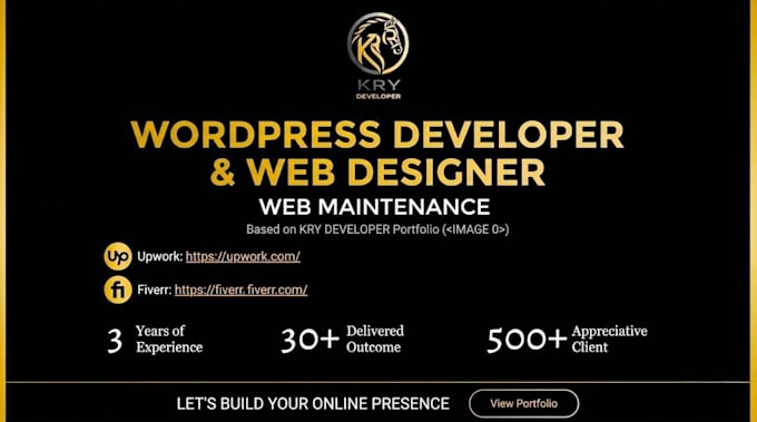 build a high quality business or service website with elementor