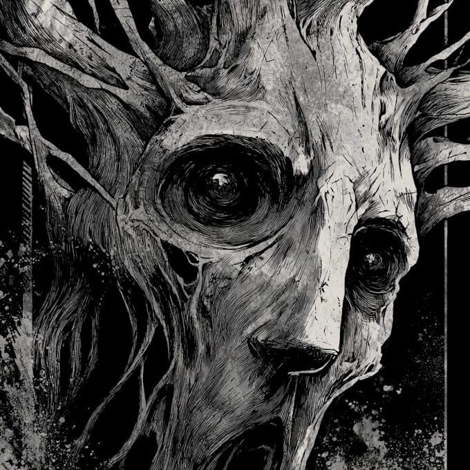 draw horror and dark fantasy illustrations