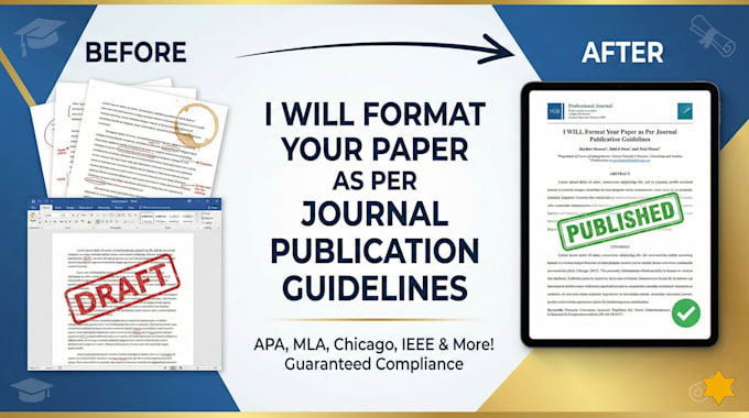 format your paper as per journal publication guidelines
