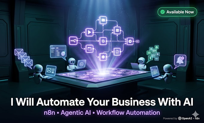 build n8n agentic ai automation workflow and ai agent