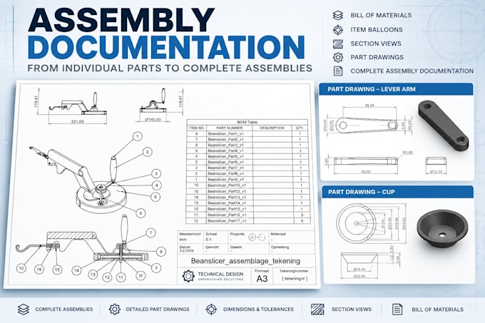 create professional manufacturing drawings from your 3d model